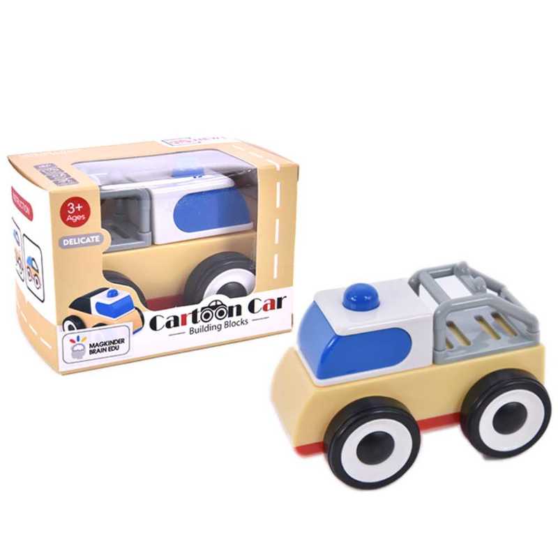 맥킨더 유아용 카툰카 소형 자동차 장난감 (블루)